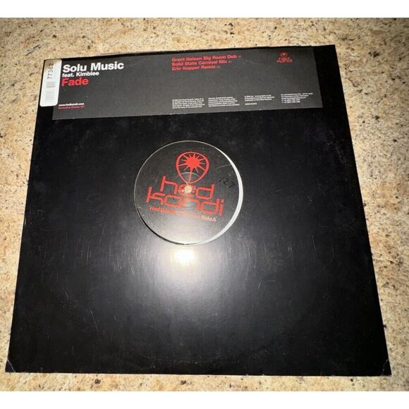 Solu Music Ft KimBlee - Fade 12" Vinyl Hedkandi Promo! 2006 Grant Nelson